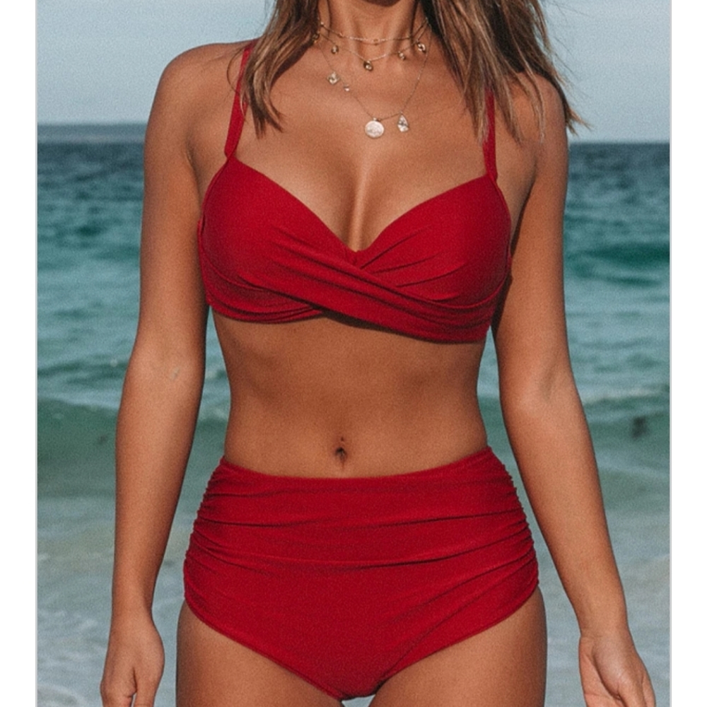 Brand New Beachissi Red Bikini Set